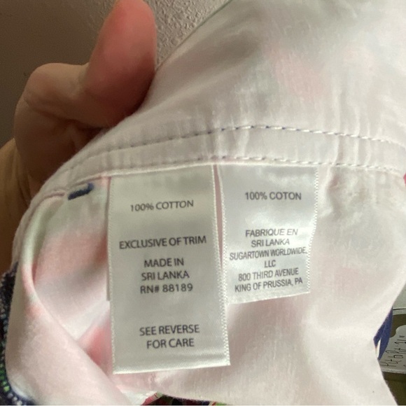 Lilly Pulitzer Size 4 The Callahan Shorts Tropical Floral Navy Pink Resortwear - Picture 5 of 8